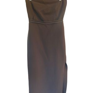 Elegant Gray inside out Elizabeth and James Strapless Dress